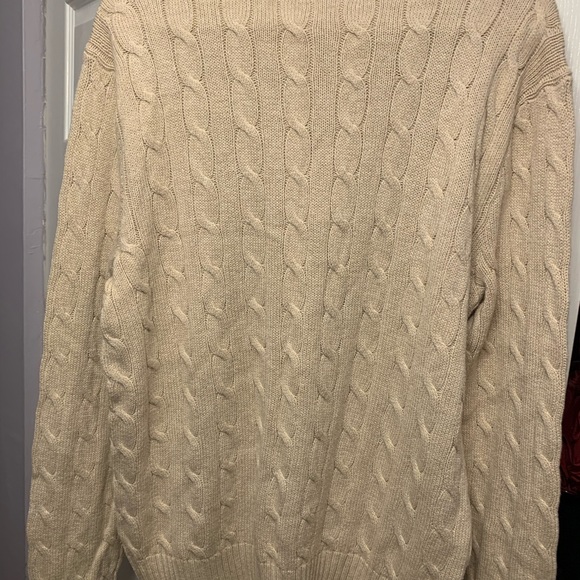 MensLrg. Oatmeal colored, Polo sweater - Picture 5 of 5